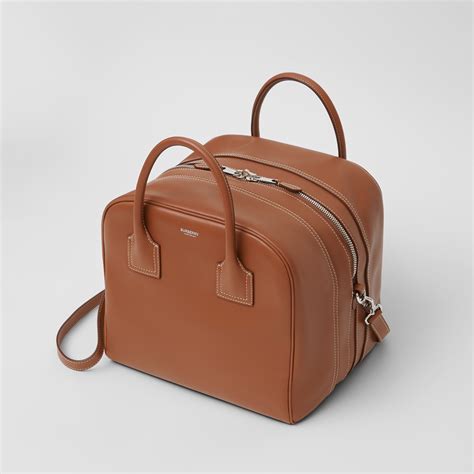 burberry medium panelled leather cube bag|Burberry: Brown Medium Half Cube Bag .